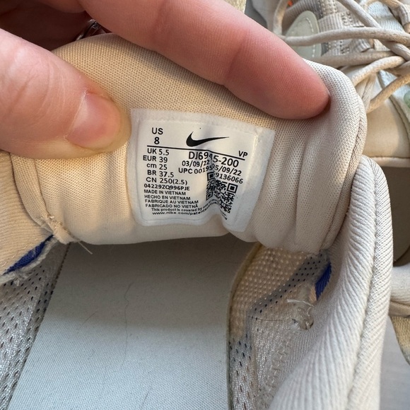 Nike Spark Pearl/Mint/Blue Casual Everyday Sneaker Women’s 8 DJ6945-200 - Picture 9 of 10